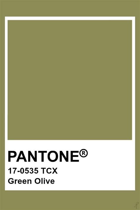 Pantone Green Olive Pantone Green Pantone Colour Palettes Pantone