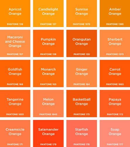 Orange Pantone Pantone Color Decoration Palette Photowall Ideas
