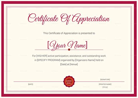 Thank You Certificate Free Printable Certificates Images