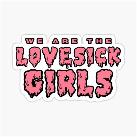 Blackpink Lovesick Girls Sticker For Sale By Skeletonvenus Redbubble