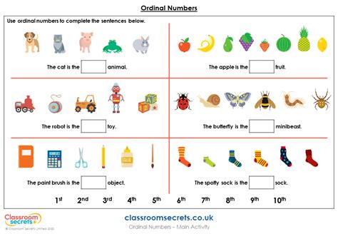 Free worksheets, handouts, esl printable exercises pdf and resources. Year 1 Ordinal Numbers Lesson - Classroom Secrets | Classroom Secrets