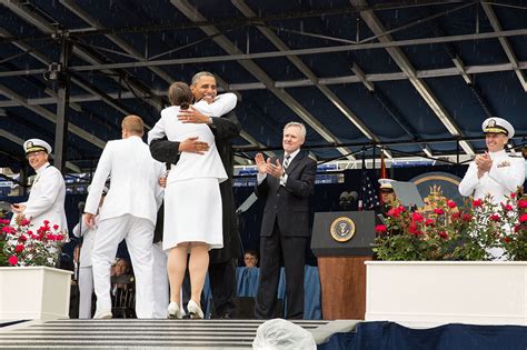 President Obama Delivers The Commencement Address At The Us Naval
