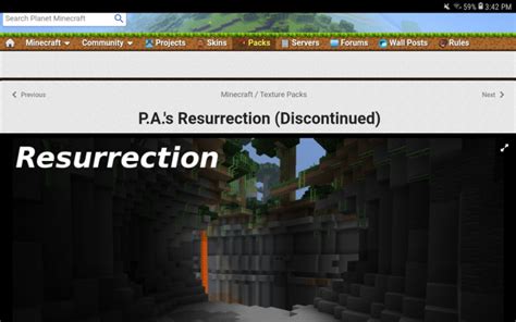 Pas Resurrection Texture Pack Final Update Minecraft Pe Texture Packs