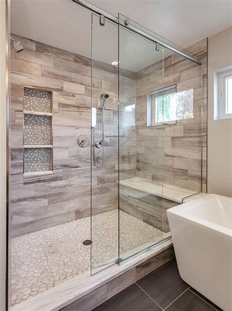 52 Walk In Shower Design Step In Large Doorless Showers