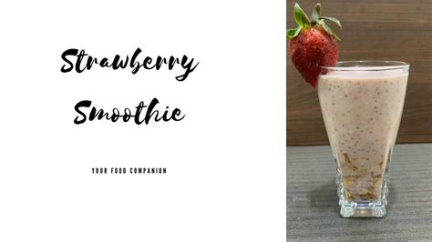 How To Make Strawberry Smoothie Without Milk Strawberry Smoothie