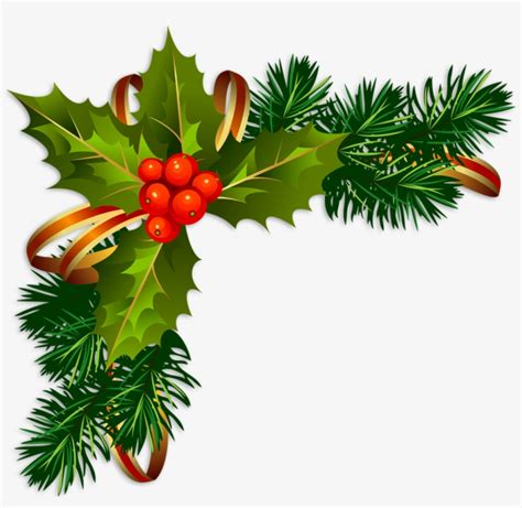 Houx Clipart Clipground Electric Background Green Border Christmas