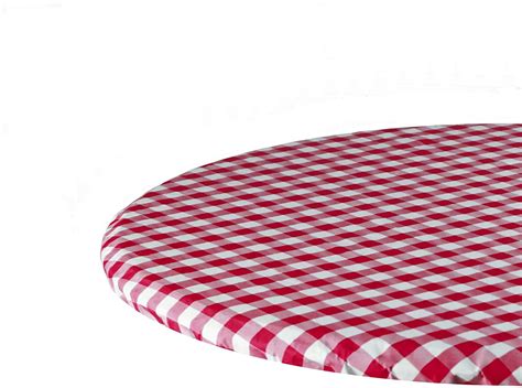 Sorfey Indooroutdoor Vinyl Fitted Tablecloth Cover Checkered Design