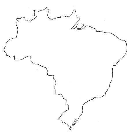 Mapa De Brasil Para Colorear
