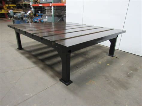 thick heavy duty steel welding layout work table