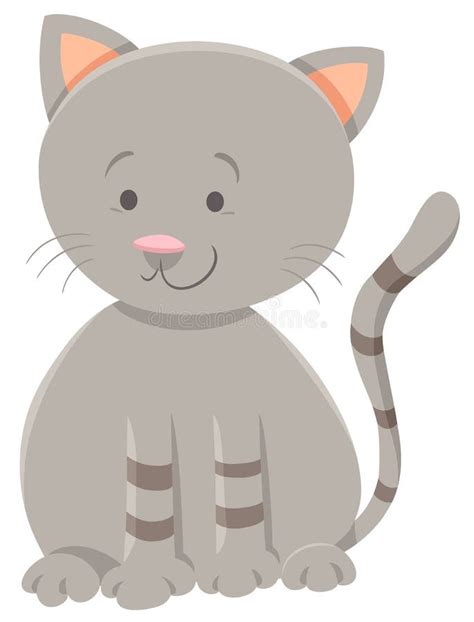 Gray Tabby Kitten Cartoon Stock Illustrations 943 Gray Tabby Kitten