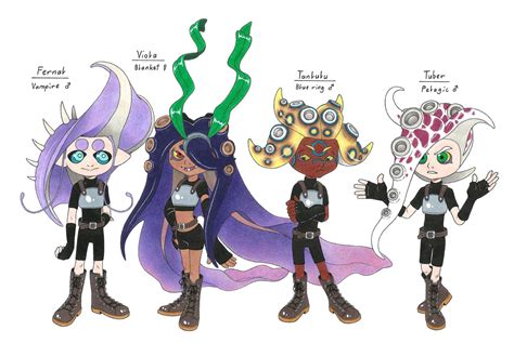 Splatoon Oc Team 3 By Megaloceros Urhirsch On Deviantart