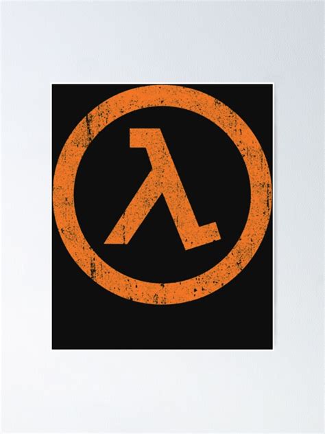 Half Life Lambda Symbol Essential Poster For Sale By Duane1717
