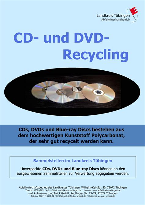 Cd Und Dvd Recycling Landkreis Tübingen Abfallwirtschaftsbetrieb