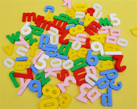 Vintage Plastic Letter Bundle 87 Colourful Plastic Alphabet And