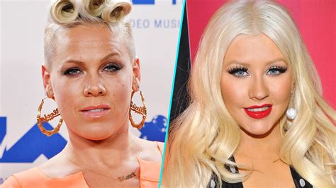 watch access hollywood interview pink gets real about christina aguilera feud who once took a