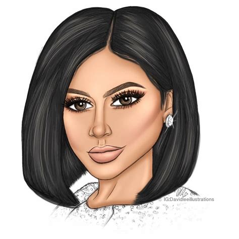 Kylie Jenner By David Lee Illustrations Kyliejenner Illustration Fashion Art Illustration