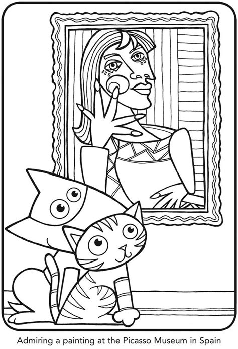 Welcome To Dover Publications Picasso Art Pablo Picasso Cat Coloring
