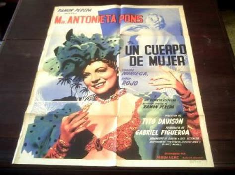 Poster Original Un Cuerpo De Mujer Maria Antonieta Pons