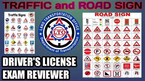 Lto Traffic And Road Sign Exam Reviewer Kahulugan Ng Mga Simbolo Sa