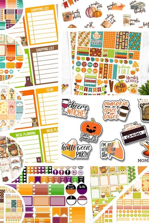 12 Free Printable Fall Planner Stickers Lovely Planner