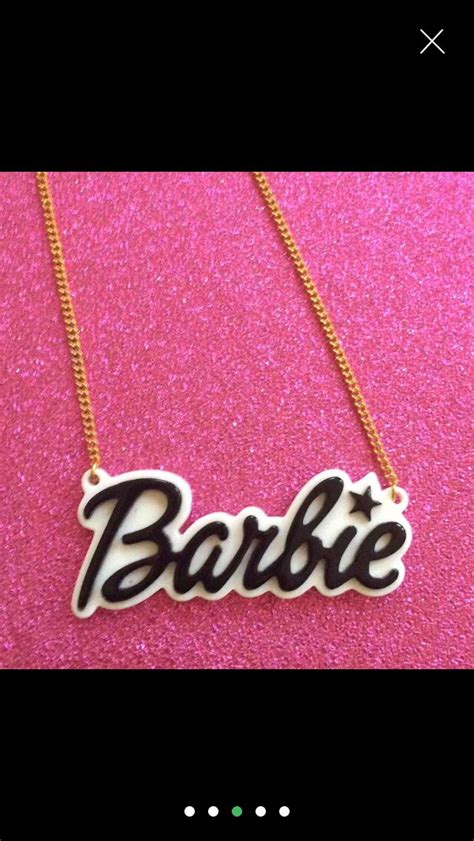 Barbie Logo Necklaces Available In These Colours Barbie Logo Barbie
