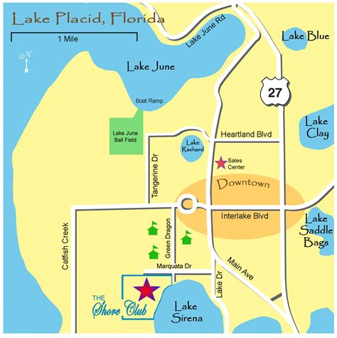 Lake Placide Town Map Lake Placid Fl • Mappery
