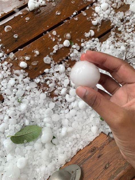 Photos Of The Hailstorm That Tore Through Canberra On Monday The