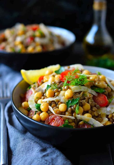 Bean And Lentil Salad Recipe The Stingy Vegan