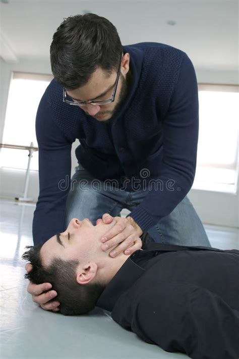 Man Doing A Mouth To Mouth Stock Image Image Of Resuscitation 50705615