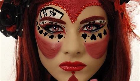 Red Queen Queen Of Hearts Halloween Makeup Tutorial