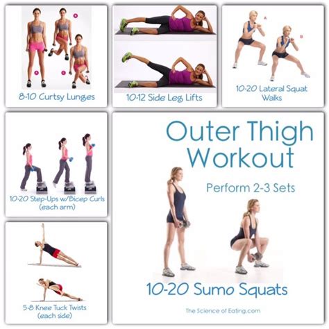 workout outer thigh health fitness pinterest outer thighs thighs and workout