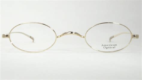 optometrist attic ao varsity gold wire rim oval eyeglasses