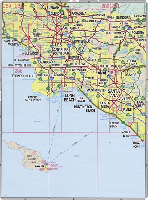 Orange County Road Map Cities And Towns Map