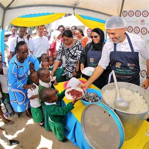 Mombasa Governor Abdulswamad Shariff Launches Ecd Public School Feeding Program