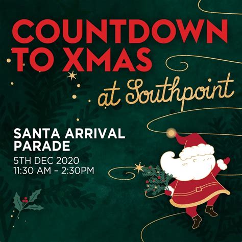 Santas Arrival Parade At Southpoint Shopping Centre