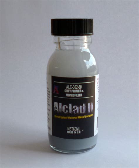 Primer allows the outer coats of paint to stick to the wall more easily and cover white primer is for use as a primer for lighter colors and the grey is best used as and undercoat for darker colors(blacks, dark blues, dark green etc.). Grey Primer & Microfiller Alclad II -302-60