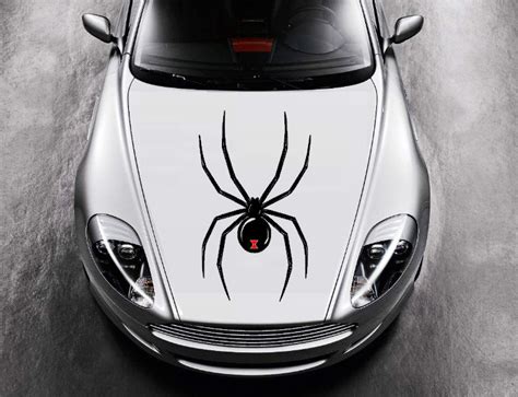 Black Widow Spider Hood Decal Vinyl Car Truck Vehicle Van Suv Animal