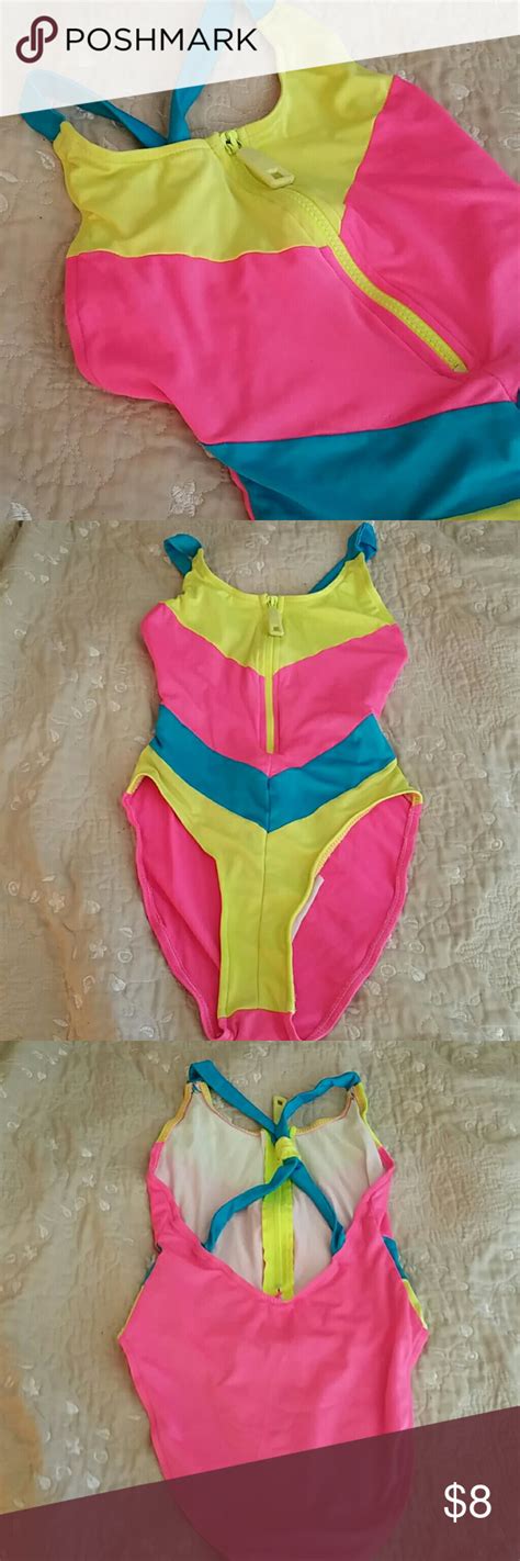 Neon Bathing Suit Neon Bathing Suits Bathing Suits High Neck Bikinis