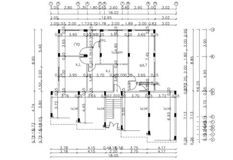 Working Drawing Of Residential Building Autocad Drawing