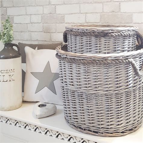 Perfect Grey Wash Basketsjust Arrivedwe Are Loving The Rectangle