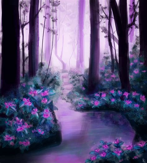 Artstation Magic Purple Forest
