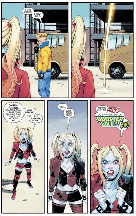 Harley Quinn Has A Crush On Booster Gold Comicnewbies