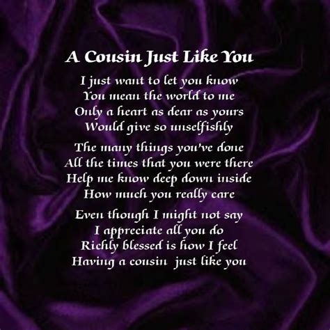 Cousin birthday Poems