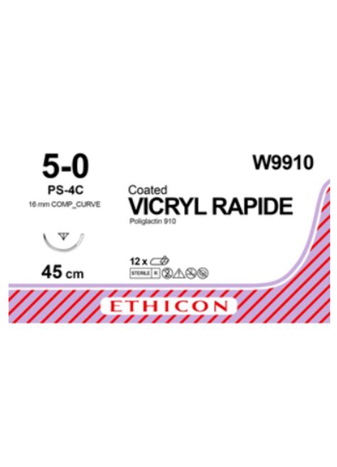 Vicryl Rapide 50 Reverse Cutting 45cm Undyed Suture