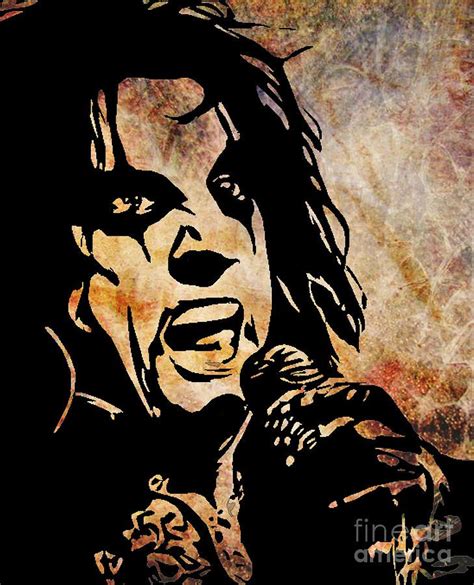 Alice Cooper Digital Art Alice Cooper Master Of The Stage By