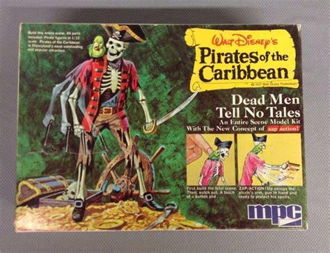 Mpc 1972 Walt Disney Pirates Of The Caribbean Model Kit Box Directions