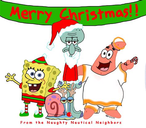 A Spongebob Christmas By Missmands On Deviantart