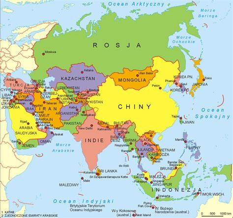 Mapa De Asia Mapa Físico Geográfico Político Turístico Y Temático