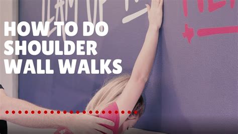 Shoulder Rehab Shoulder Wall Walks Youtube