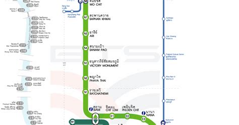 Bangkok Bts Map Free Printable Maps